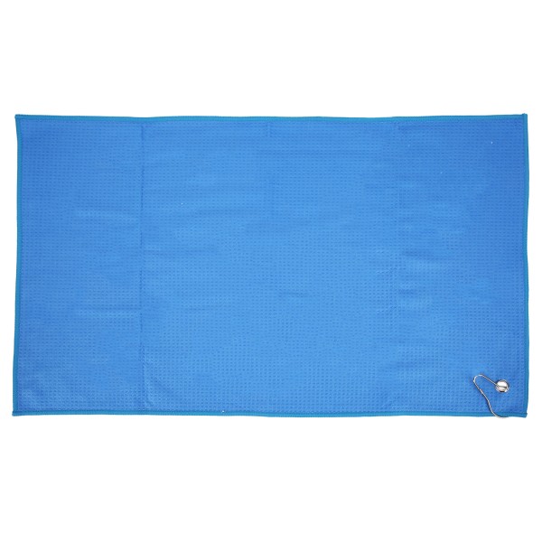 Mikrofiber golfhåndklæde vandabsorberende rengøringshåndklæder med karabinhage aftørringsklud Blå