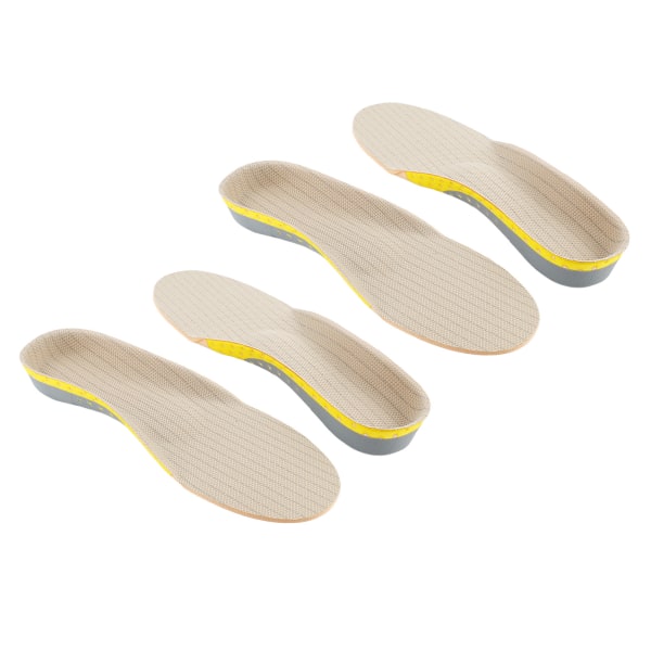 2 par skoinnleggssåler Lettvekts pustende skoputer Flate føtter korrigering EVA-såler avlastende innleggssåler for gåing, løping