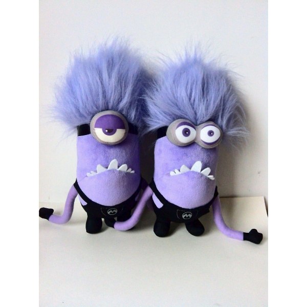 Minions Collection Despicable Me Purple Plush Toy Doll A 2pcs