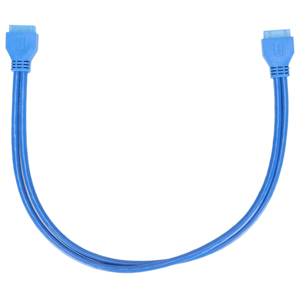 USB 3.0 Forlængerkabel 20-polet Han til 20-polet Han Forlængerledning Kompatibel med USB2.0/1.1 Versioner 50cm