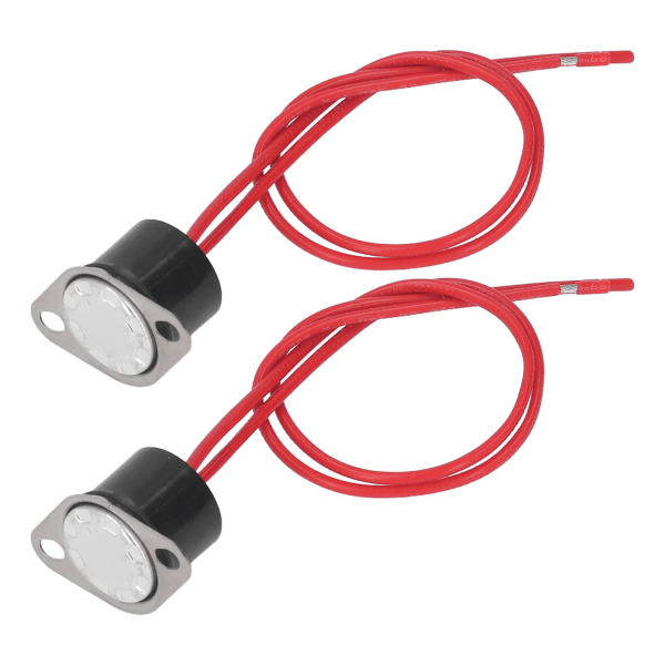 2 st termisk kontrollbrytare vattentät bimetallisk sensor snabb respons termostat temperatursensor 10A 250V 120℃