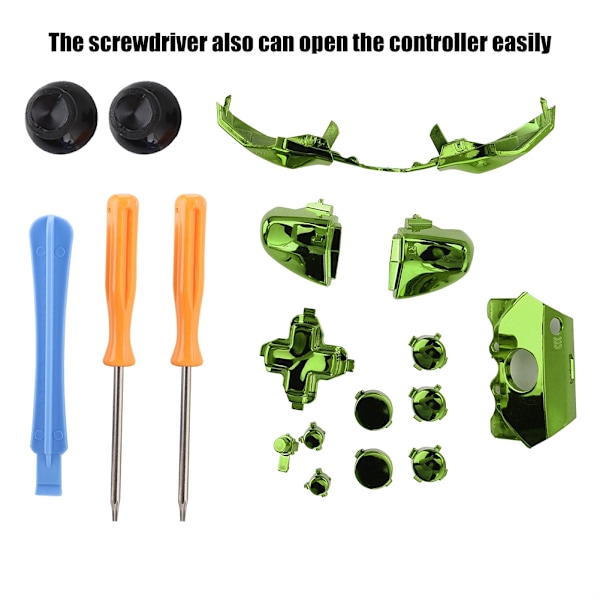 Färgglada set , ersättningsdelar för Xbox One Controller (grön)