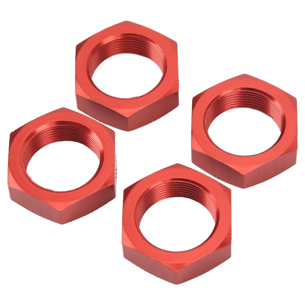 4 stk 24 mm Hex-navmøtrik Aluminiumslegering Højstyrke 24mm Hex-navmøtrik til ARRMA 1/5 Outcast Kraton 8s Red