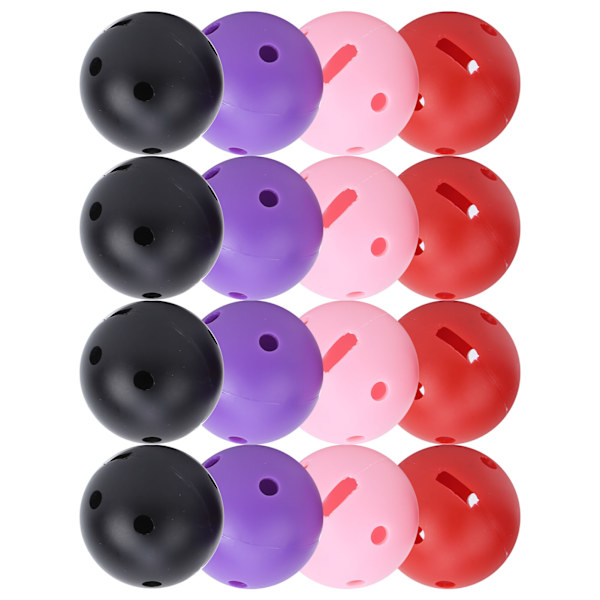 16 kpl/pussi Muovinen Golf Square Hole Ball Supply 4 kpl vaaleanpunainen 4 kpl punainen 4 kpl purppura 4 kpl musta