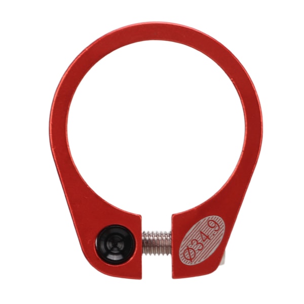 Sadelpindsklemme til cykel 34,9 mm hult design Quick Release Korrosionsbestandighed Aluminiumslegering Cykelstolepindklemme Rød
