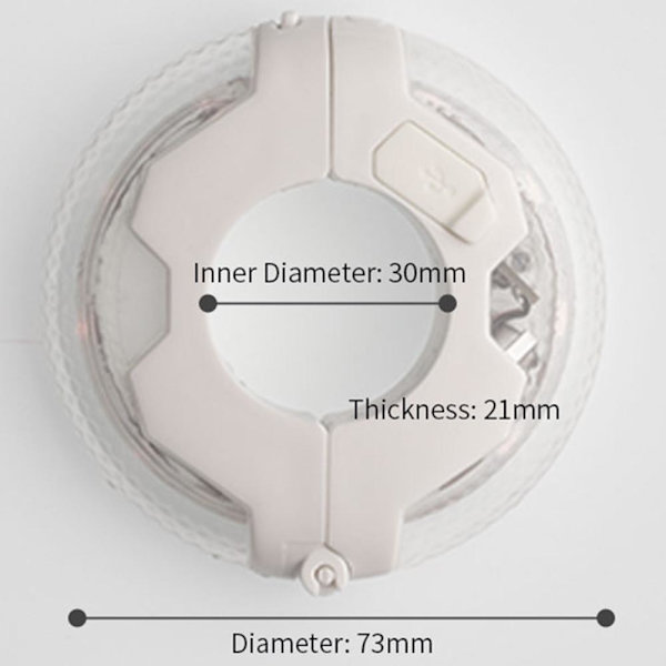 Barnskoter LED-ljus USB Uppladdningsbart 12 färger 37 ljuslägen Vattentät Smart Sensor Hub Light