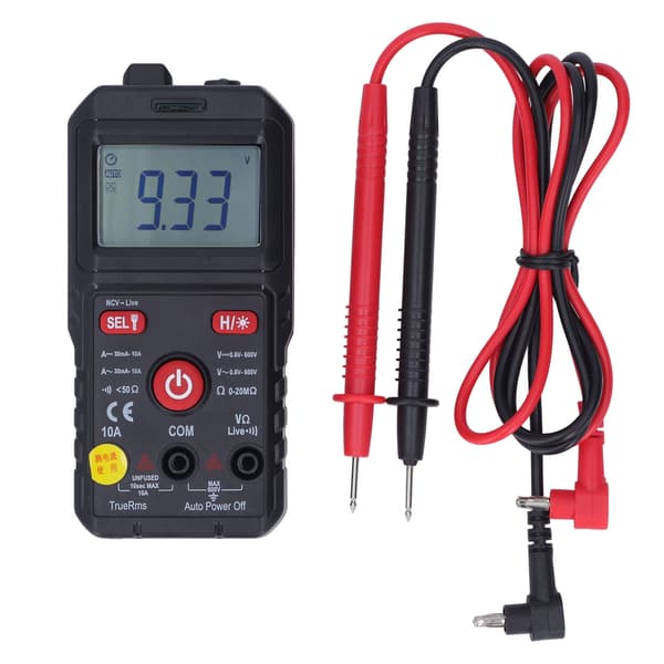 Digitalt multimeter Nøjagtig måling Hurtig respons Bærbart elektrikermåler Voltmeter