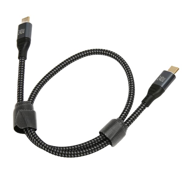 USB C til USB C-kabel 0,5 m Han til Han PD240W PD3.1 E Mark Chip Nylon Type C-opladerkabel til bærbar computer, telefon, tablet