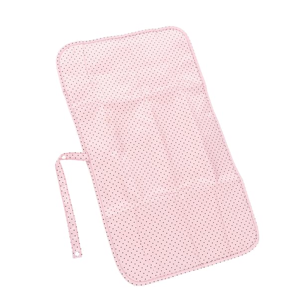 Blöjbytesdyna Vattentät Vikbar Bärbar Nylon Babybytesmatta för Hem Bil Utomhus Rosa