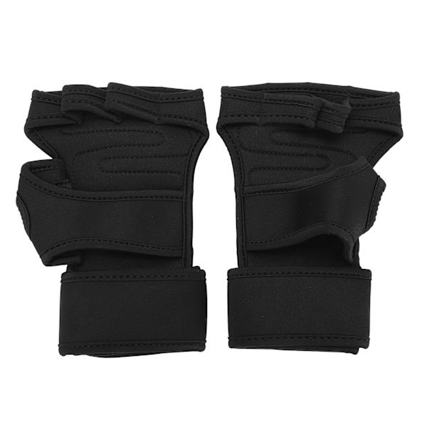 Viktlyftning Träningshandskar Fitness Sport Kroppsbyggande Gym Handflata Skyddshandskar XL