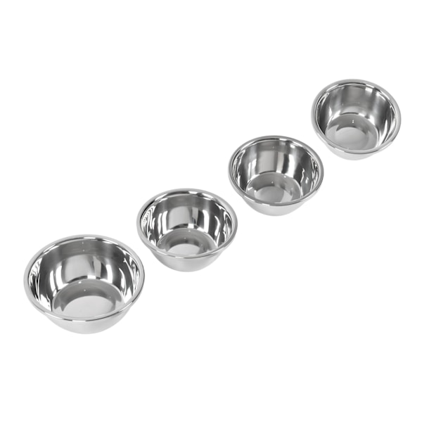 4 stk. rustfrit stålblandeskålsæt fortykket suppeskål non-stick køkkenredskab til madlavning