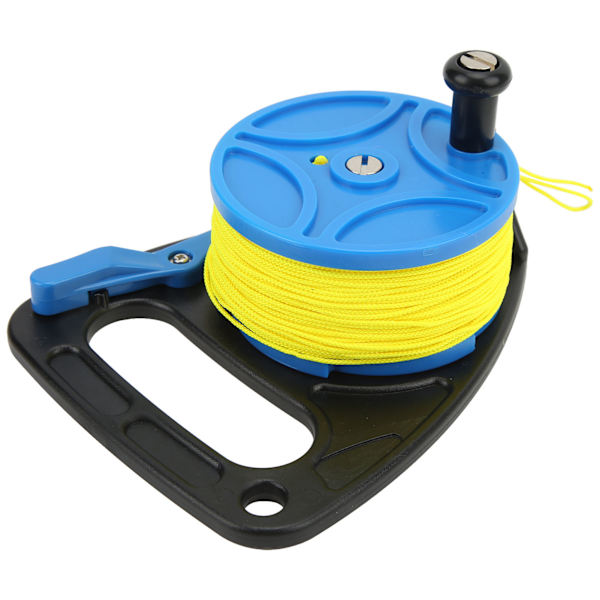 Dykkerhjul Spole Fingerhjul Anker Reb Spole Multi Formål med Gul Wire til Hule Eksil Dykning Blå