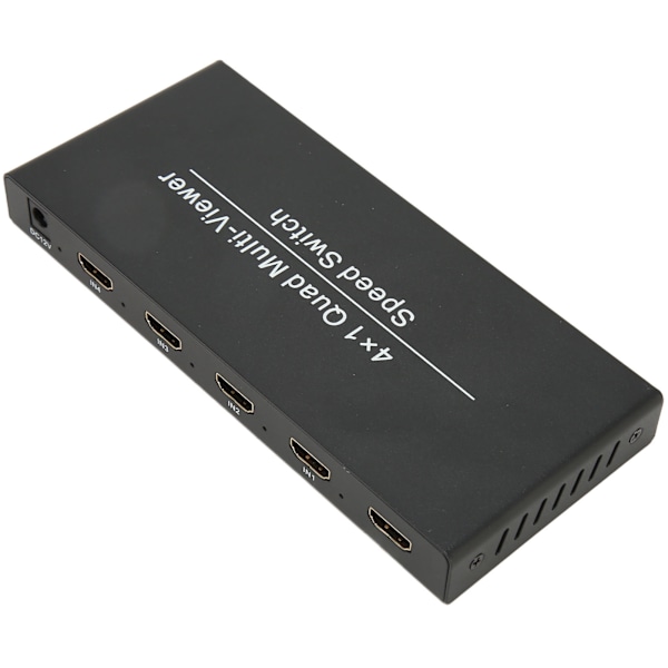 4X1 HD Multimedia Interface Multi Switcher 4 inn 1 ut 1080P ved 60Hz HD Multimedia Interface Multi Viewer 100‑240V EU-kontakt