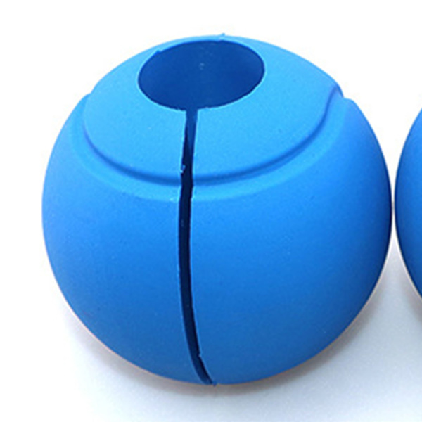 2st Hantelgrepp Tjocka silikonstångsgrepp Viktstångsgrepp för 25 mm 28 mm 30 mm skivstänger och hantlar Blå