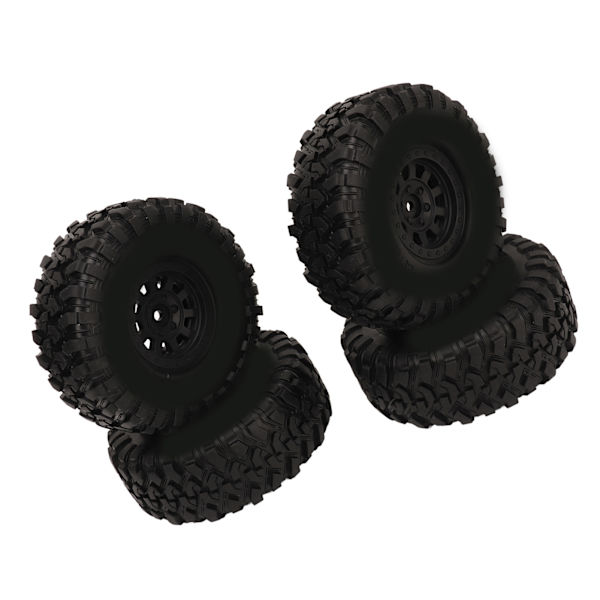 4kpl 1.9 tuuman RC Crawler -renkaat Kumia 1/10 Crawler -renkaat muovisella pyörän navalla SCX10:lle