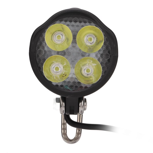 Elcykel LED-strålkastare Inbyggd horn 4 lampor Reptålig vattentät elektrisk skoter pannlampa