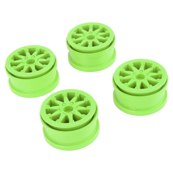 4 Sæt 2,2 Tommer Fælgnylon RC Bilfælg til Axial SCX10 Wraith RR10 1/10 RC Biler Grøn