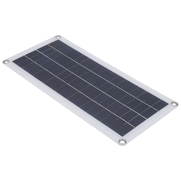 10W Polycrystalline Silisium Solcellepanel Dobbel Utgang for Utendørs Camping Nødlader