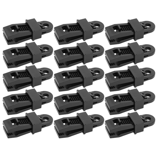 15st Utomhuscamping Vindtät tältklämma Bärbar campingkapell Markiser Clamp Nylon