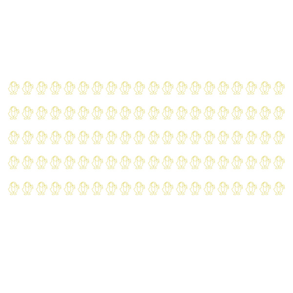 100 stk formede papirclips tegneseriefigur form metal sød stil lette bærbare kontorklemmer til dokument