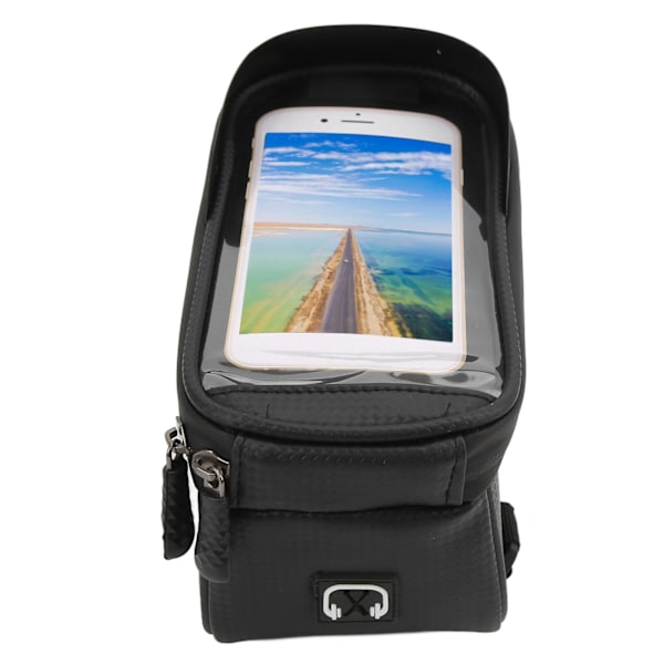 Vandafvisende Cykel Forramme Taske Kørsel Touch Screen Telefon Taske til Telefoner Under 16,5 cm/6,5 tommer