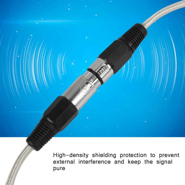 Højkvalitets XLR han- til hunmikrofonkabel Lydmikrofonkabel (10 m)