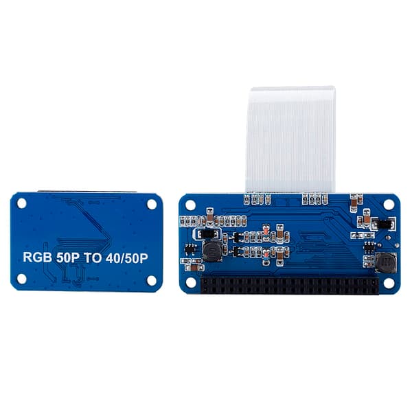 RGB LCD-driverkortsett DPI-driver 50Pin til 40Pin adapterkort for Raspberry Pi