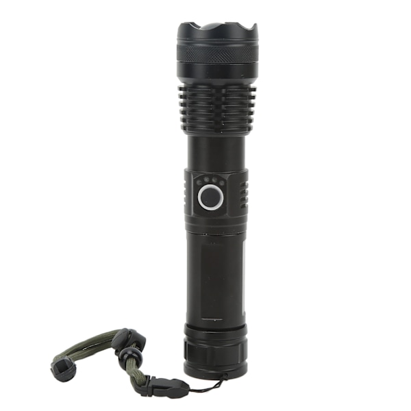 USB-laddningsbar ficklampa Superstark LED-ficklampa i aluminiumlegering med USB-kabel Vattentät ficklampa för utomhus- och inomhusaktiviteter