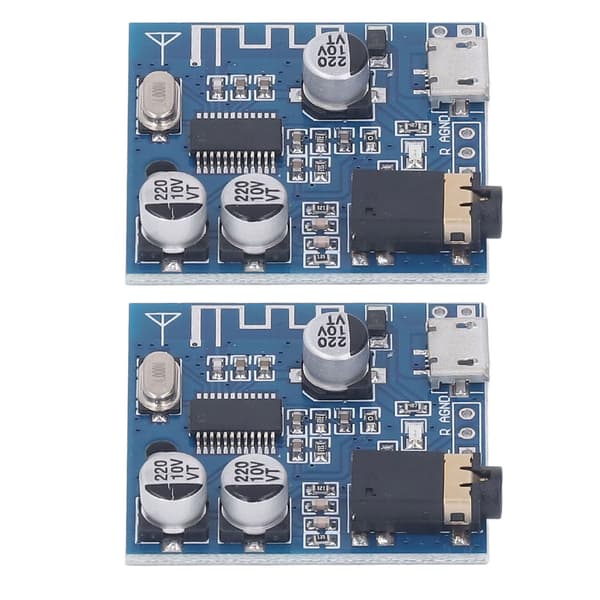 2 STK MP3 Bluetooth-lydmodul med USB 5P-interface DIY bilhøjttaler-lydkort DC3.7-5.5V