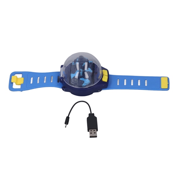 2,4 GHz watch RC-auto tankkilelu metalliseos USB watch RC-autolelu yli 3-vuotiaille lapsille, sininen