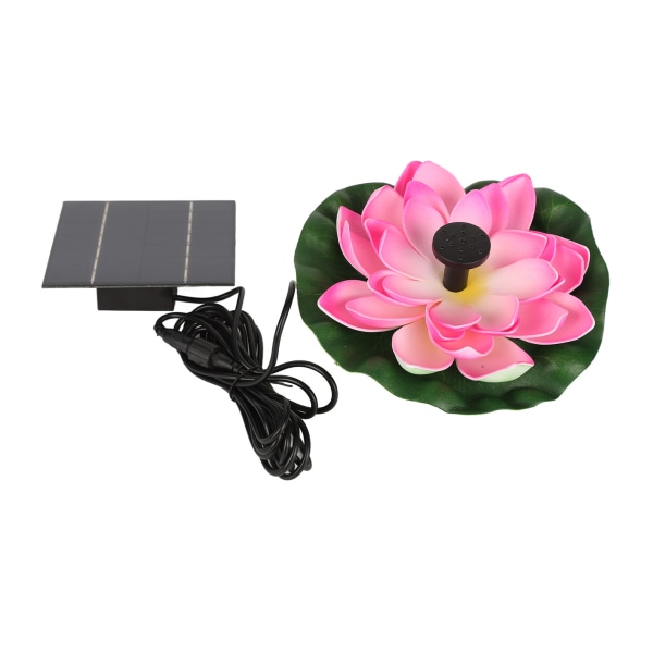 Lotus Flower Solar Vandpumpe Landskabspleje Flydende Solar Fuglebadefontæne til Fiskedammen Have Patio Akvarium 1,4W