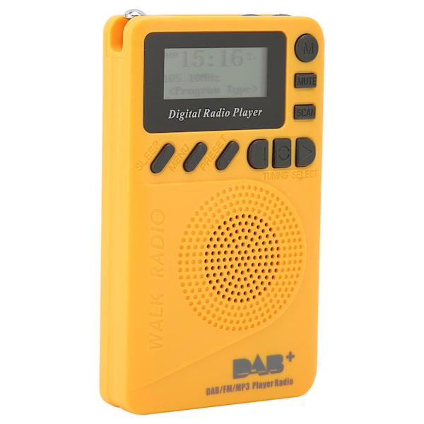 DAB‑P9 Kannettava Taskuradio LCD-näytöllä Kaiutin MP3-soitin Digitaalinen DAB/DAB+/FM-radio
