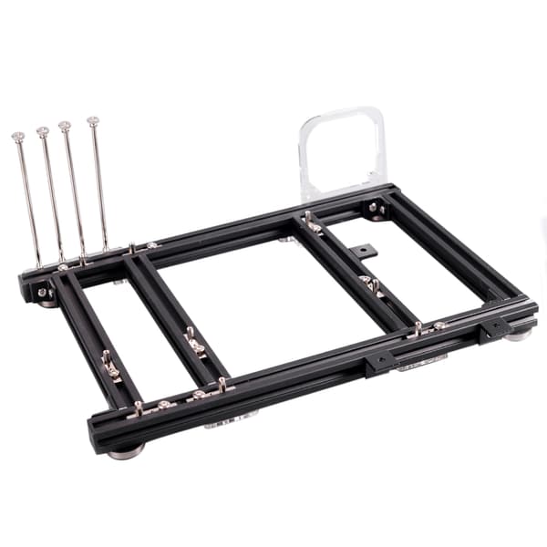 DIY Åbent Design Aluminium Legering M ATX Computer Kabinet Overclocking Test Platform (Fuld Sort S)