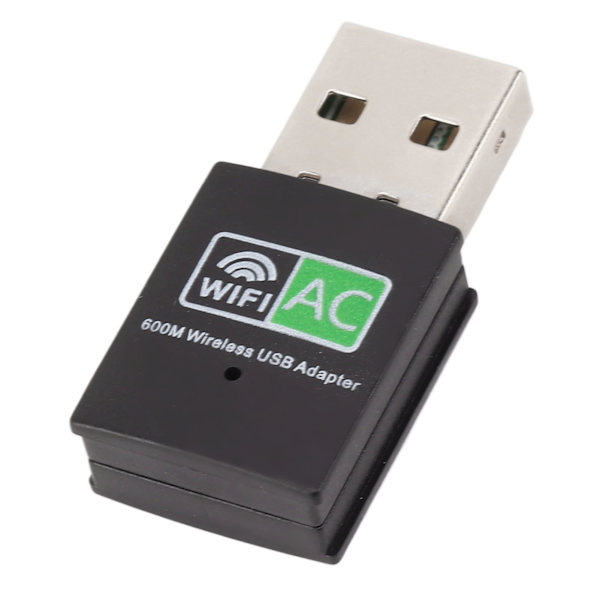 USB WiFi Adapter for PC 600M 5GHz 2,4GHz Trådløs Dongle Dual Band Plug and Play WiFi Trådløs Transceiver Adapter for bærbar PC