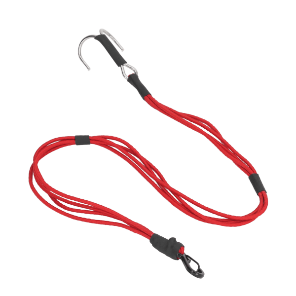 RC Crawler Kinetic Vinsjstropp Elastisk Redningsslepetau med Kroker for 1/10 1/8 RC Bil Rød