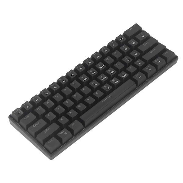 Mekaniskt speltangentbord 61 röda strömbrytare Tangentbord Bärbart LED-bakgrundsbelyst minitangentbord för Windows PC Laptop