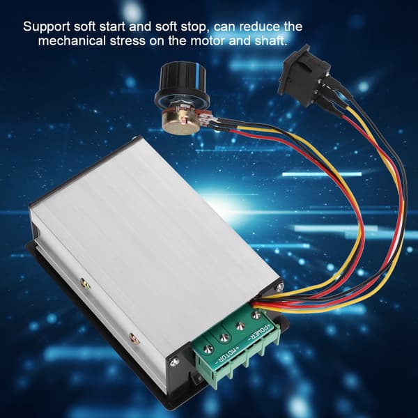 15A DC-motorvarvtalsregulator 6V 12V 24V 36V 48V Digital Display Regulator Controller