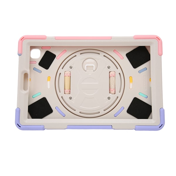 Tablettveske med Fallbeskyttelse, Robust Veske med Håndstropp, Stativ og Skulderstropp for Galaxy A7 Lite T220 T225 8,7 tommer Fargerik Rosa