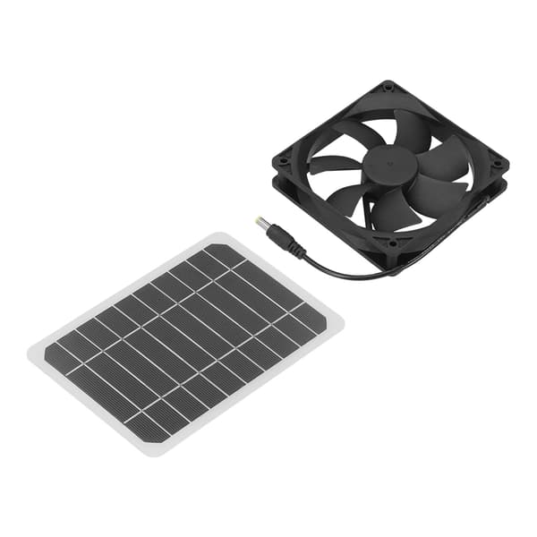 6W solpanel med køleventilator Mini ventilator soldrevet udsugningsventilator til kæledyrshundehus