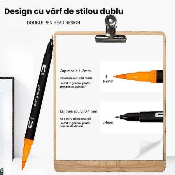 80 ENMY Akrylfärgspennor, NCS färgsystem, Ej genomträngande papper, Lämplig för glas, keramik, sten, trä, plast, papper, duk, multico