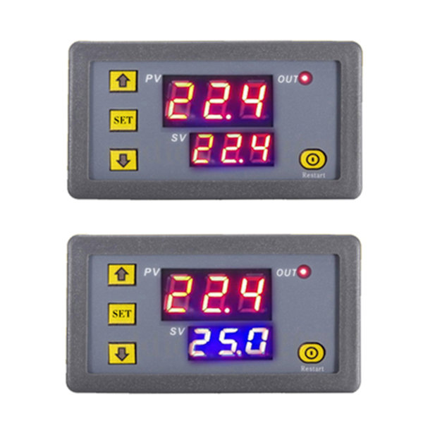 Digitalt display temperaturregulator, opvarmning og køling, temperaturkontrol, omskiftermodul AC110-220V