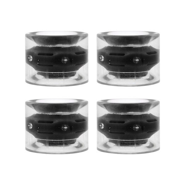 78A 60x45 mm højelastisk skateboard flashhjul PU fyld til Longboard Cruiser Board (sort)