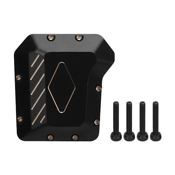 RC Diff Cover Musta Messinki Akselin Suojus Ruosteenkestävä Kulutusta Kestävä RC Päivitys Varaosat RC Crawler Autoon