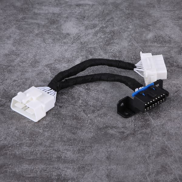 OBD2 16-pin han til dobbelt hun splitter adapter forlænger Y-kabel