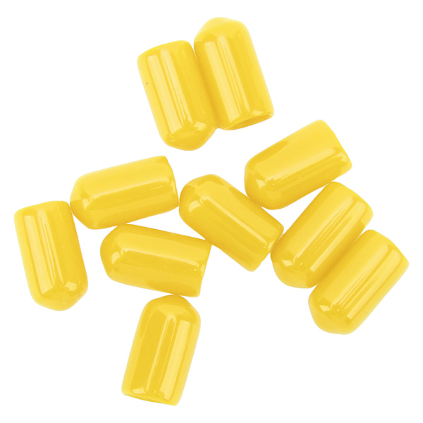 20 st 6 mm Bromsok Luftningsskruv Nippel PVC Dammskydd Hög Hållbarhet för Bromssystem i de Flesta Fordon Gul