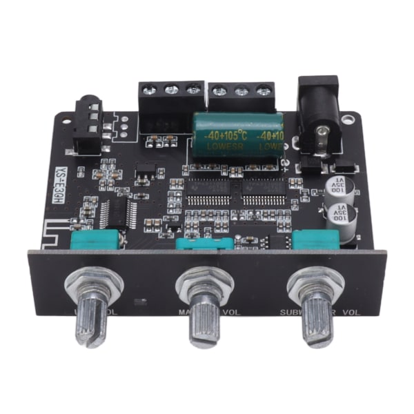 2.1-kanals Bluetooth Power Amplifier Board Diskant Bass APP-kontroll Bluetooth 5.1 forsterkermodul