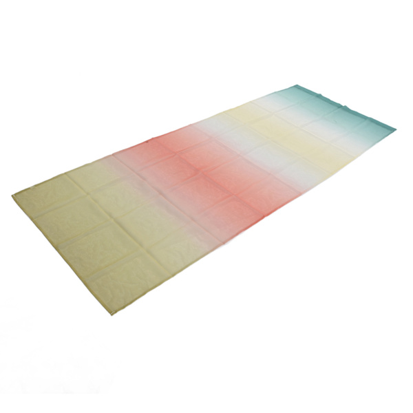 1x2,7m Gradient Vindue Gazestof Voile Gardiner Moderne Tulle Gennemsigtige Gardiner til Soveværelse Legeværelser Nedre Gul