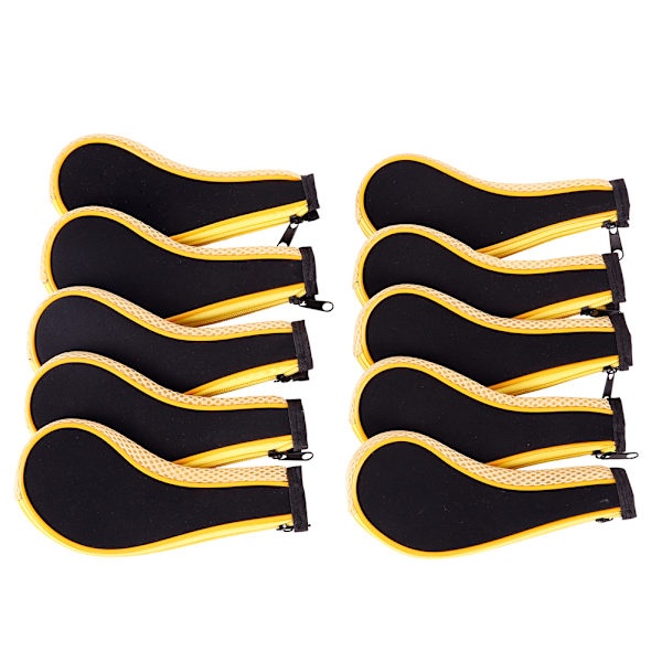 10st/ set Head Covers Dragkedja Club Covers Iron Club Head Covers