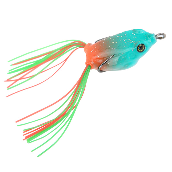 Artificial Fish Snakehead agn Naturtro myk froskelokking Swimbbait med krok og hale3#
