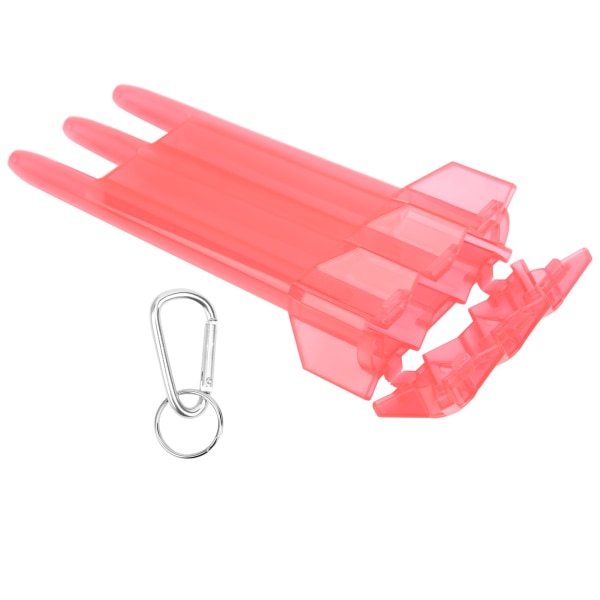 Universal Portabel Dart Box ABS- case 3-hylsa Förvaring W/Aluminium Legering Hängspänne Röd